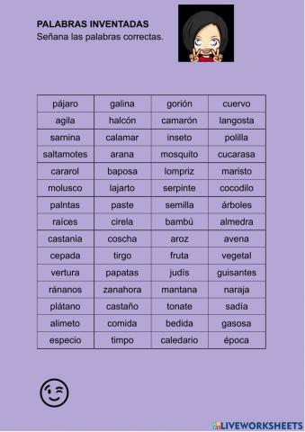 Palabras inventadas N3 04