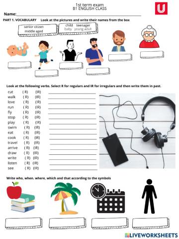 Examen trimestral b1