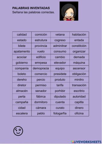 Palabras inventadas N3 06
