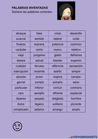 Palabras inventadas N3 10
