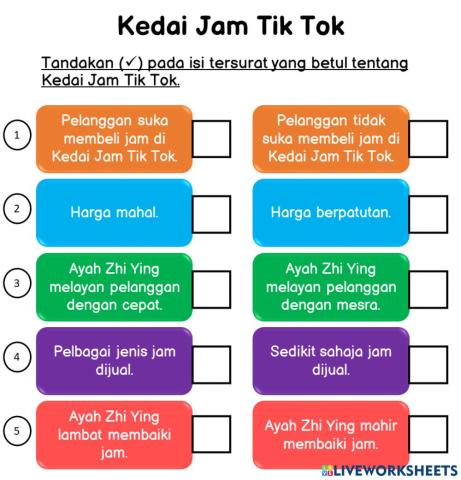 Kedai Jam Tik Tok (BM TAHUN 2)