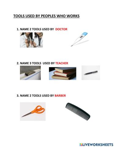 Tools and picture reading