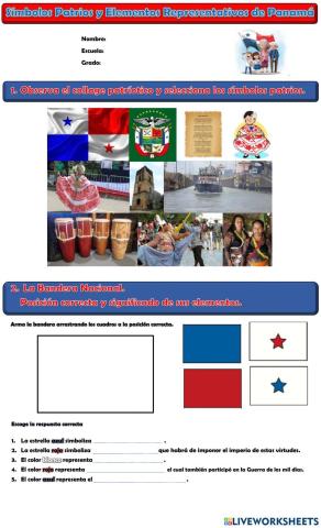 Símbolos Patrios y Elementos representativos de Panamá