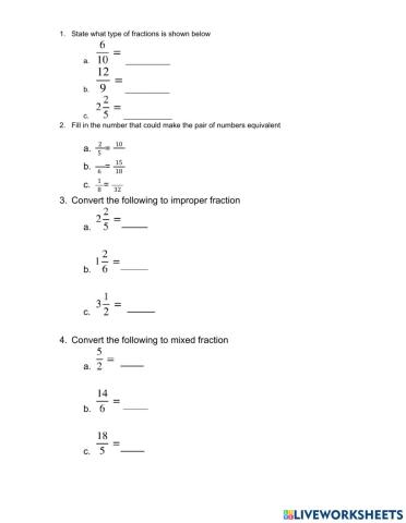 Introduction to fraction