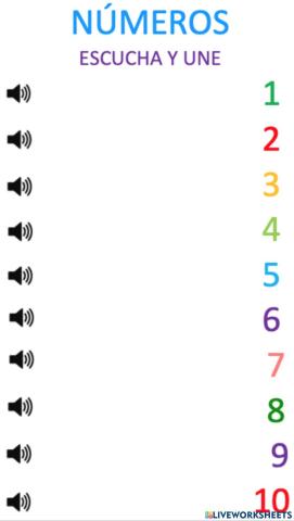 Números del 1 al 10