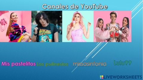 Canales de youtube