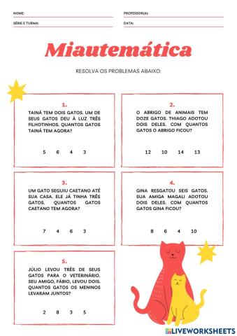 Atividade de Matemática