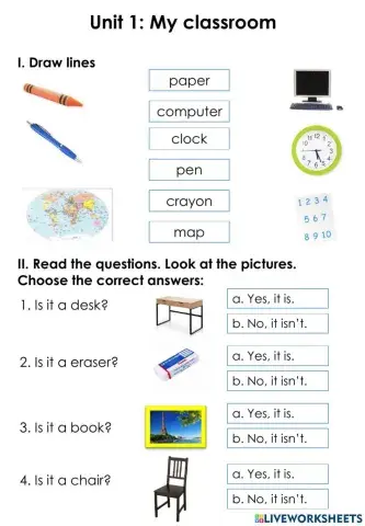 Primary 2 - unit 1 - MY CLASSROOM