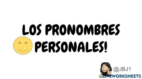 Pronombres personales. TONICOS Y ATONOS