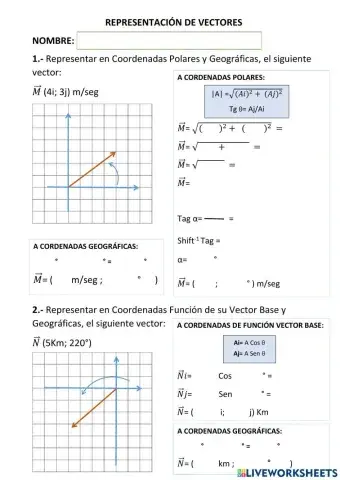 Representación de Vectores