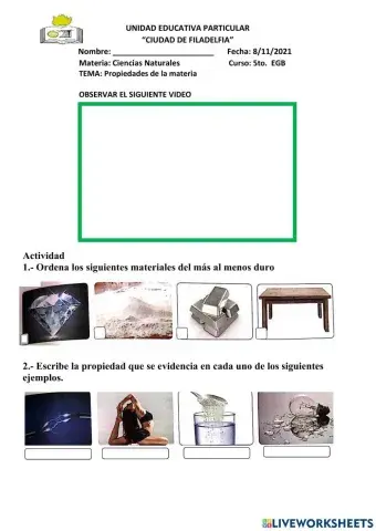 Propiedades de la materia
