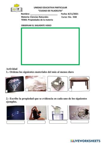 Propiedades de la materia