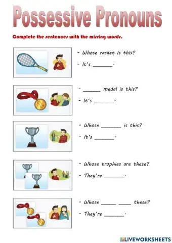 Possessive pronouns - At the club - Rooftops 6 Unit 1