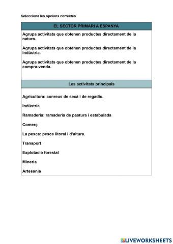 El sector primari tema 2 medi social