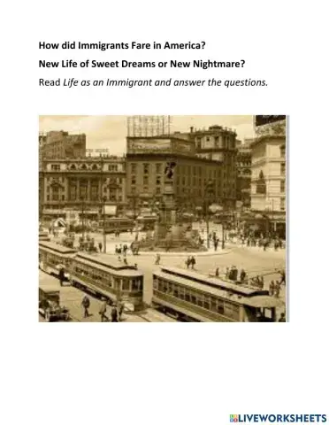 How did Immigrants fare in America