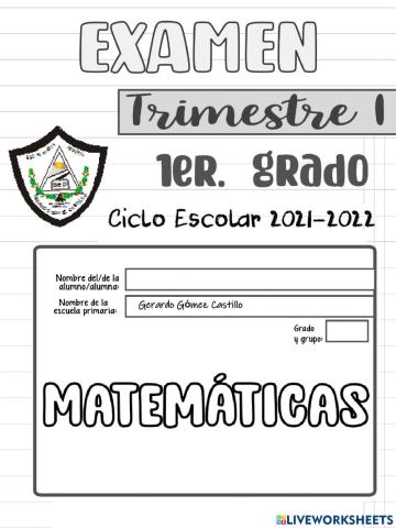 Evaluacion -° trimestre