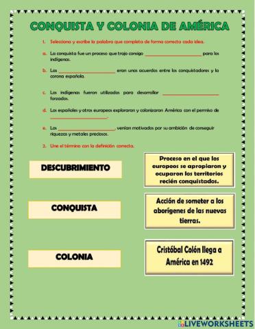 Conquista y Colonización de América