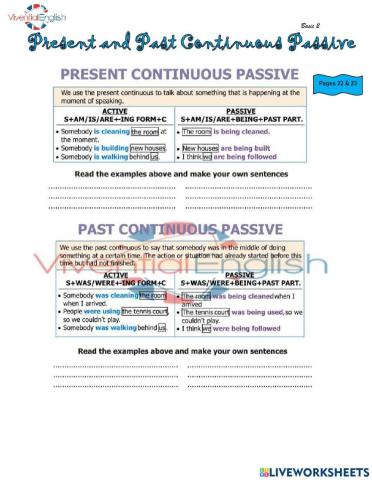 Int2-present-past continuous passive