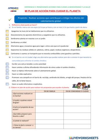Mi propuesta para ayudar al planeta