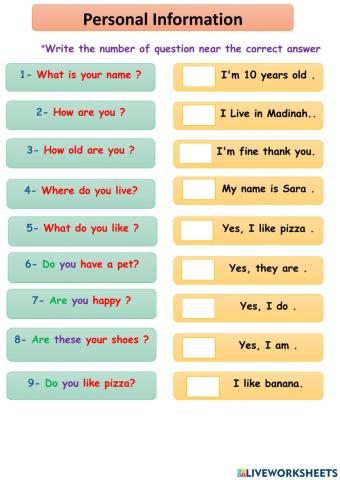 Personal Information