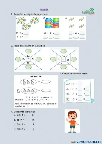 Nociones de división