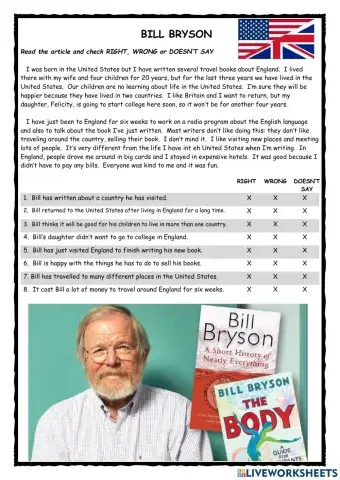 Biill Bryson KET Reader