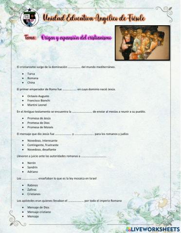 Origen y expansión del cristianismo