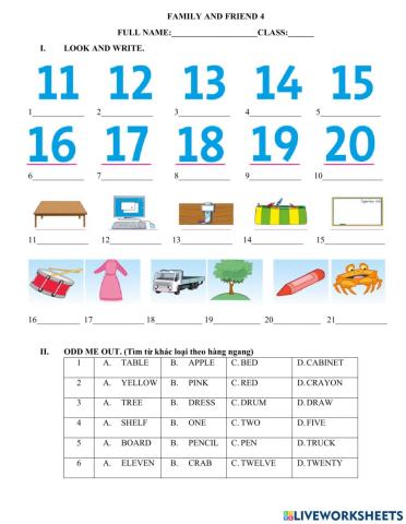 Family and friend 4 -Unit 2- lessons 4-6