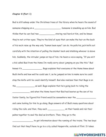 Bud, Not Buddy Chapter 8 Part 1 Summary