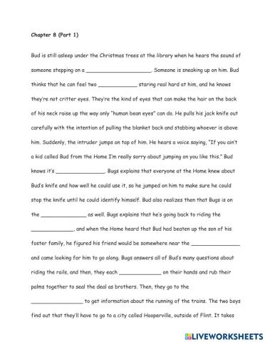 Bud, Not Buddy Chapter 8 Part 1 Summary