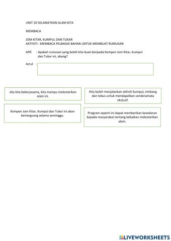 Jom kitar, kumpul dan tukar