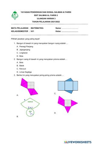 Ulangan Bangun Ruang