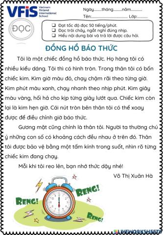 Vietnamese Week 10- Đọc 2