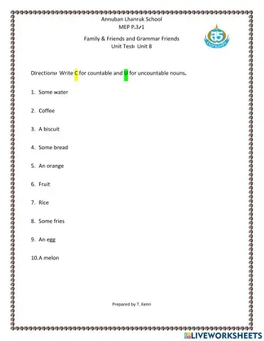 Countable and uncountable