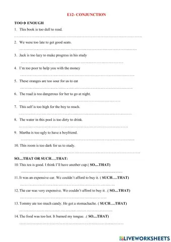 E12- conjunctions- ex 4