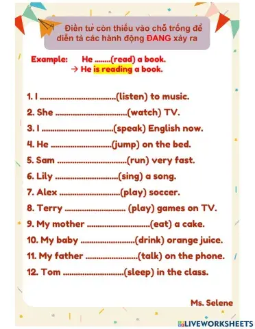 Present Continuous Tense