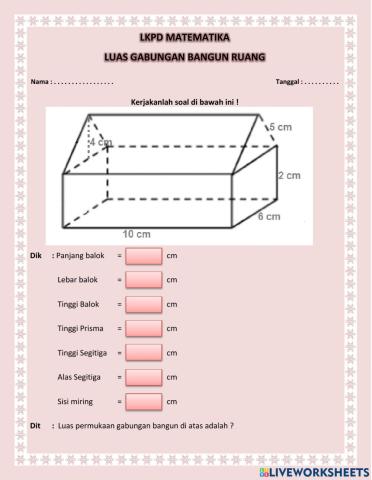 Luas Permukaan Bangun Ruang