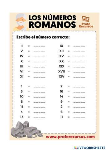 Números romanos