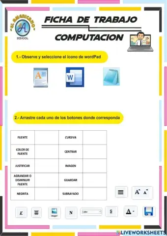 Hoja de aplicación 1er grado