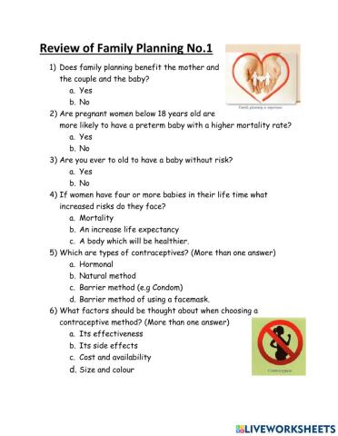 Reproductive Health No. 1