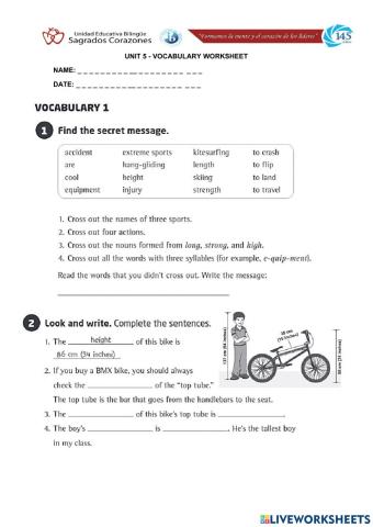 Extreme Sports Vocabulary