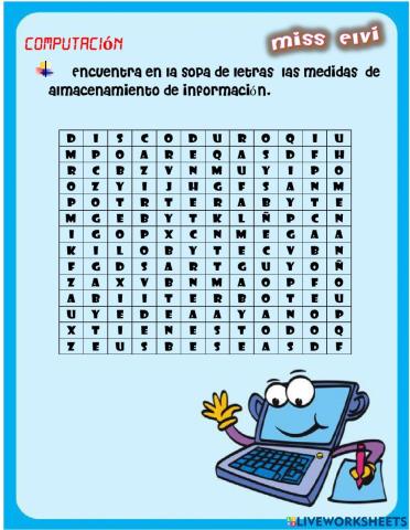 Medidas de almacenamiento