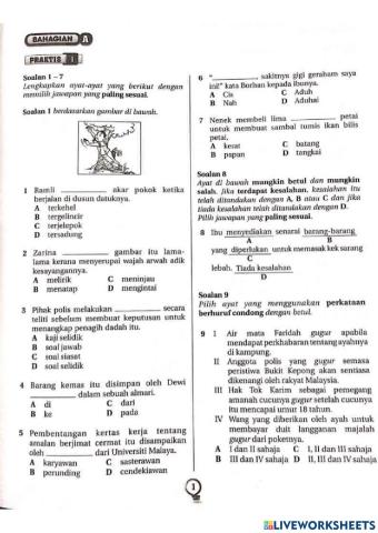 Tatabahasa tingkatan 1