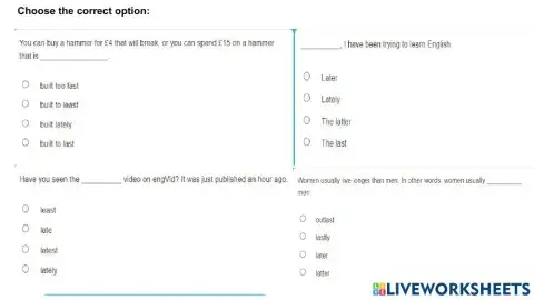 Late-lately-last-latter-latest-at least