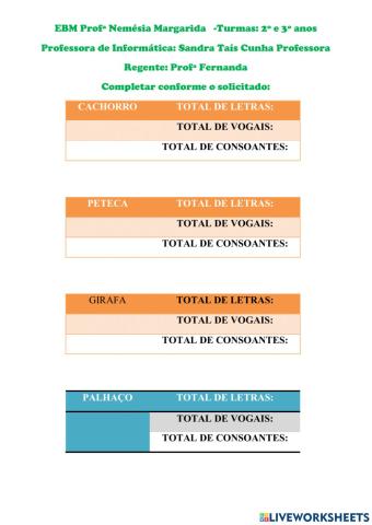 Portugues vogais e consoantes