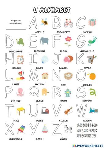 L'alphabet illustré