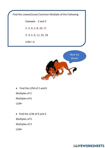 Lowest Common Multiple (LCM)