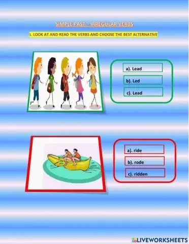 Simple past- IREGULAR VERBS