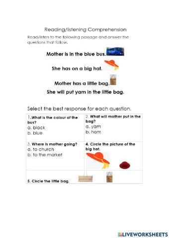 Mother - Reading Comprehension