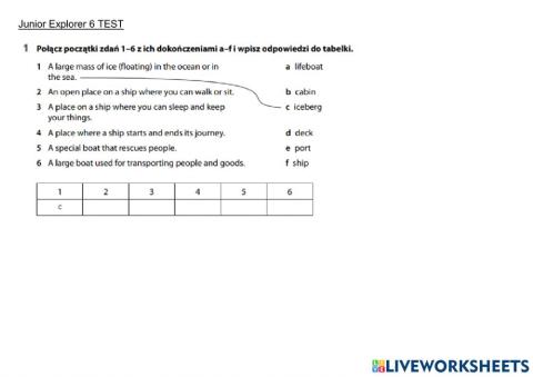 Junior Explorer 2 Unit 2